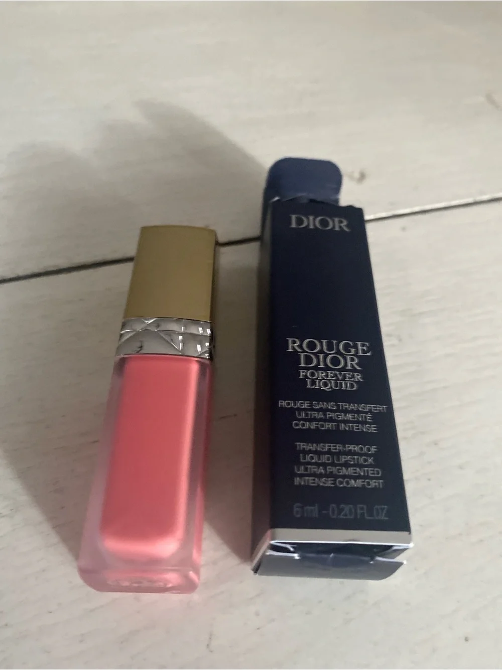 Dior Rouge Dior Limited Edition Shimmer Forever Liquid Lipstick — Coral Pink